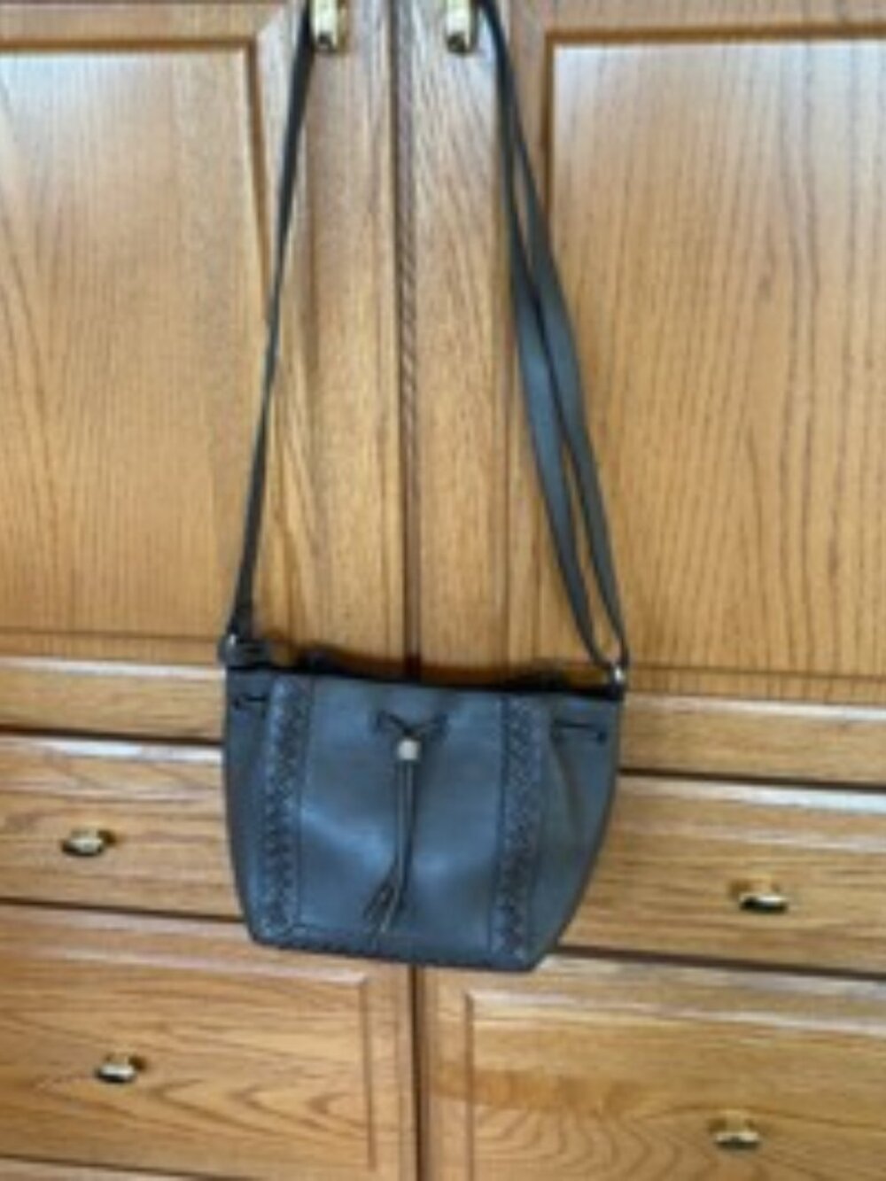 Brighton ARDEN Leather Crossbody Drawstring Bag